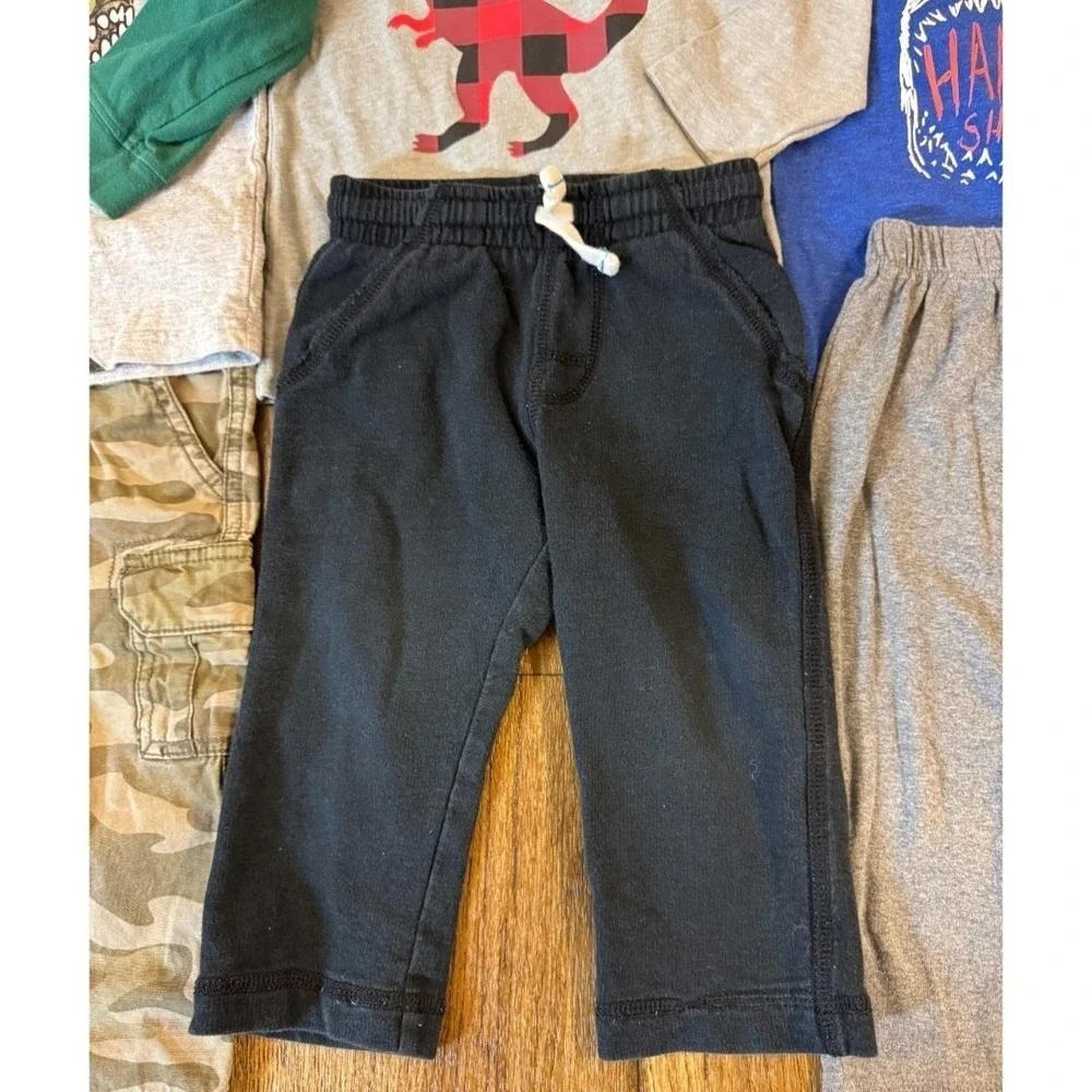 Toddler Baby Boy 18 Months Clothes Shirts Pants‎ Jeans Long Sleeve Plaid Camo